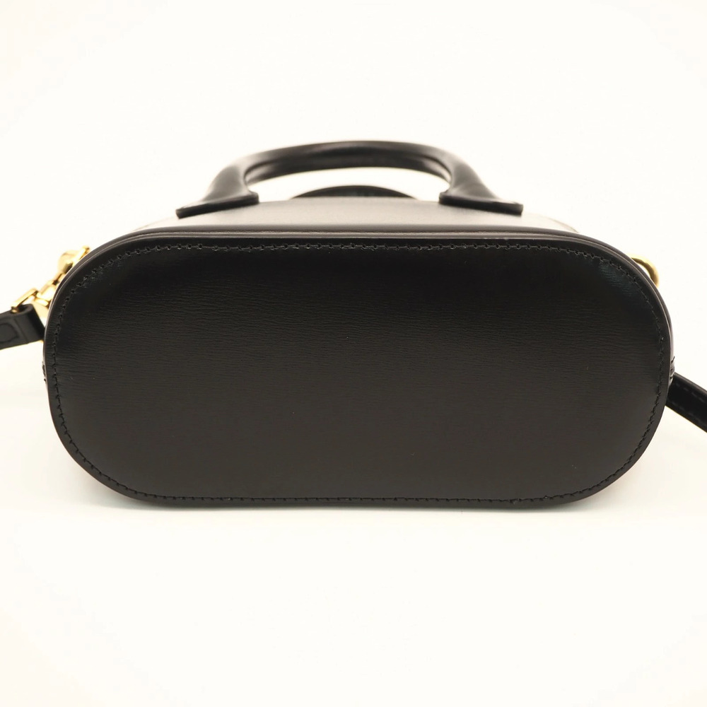 Celine Onorin Calf Leather Lambskin Shoulder Bag Black - Picture 9 of 16